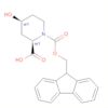 1,2-Piperidinedicarboxylic acid, 4-hydroxy-, 1-(9H-fluoren-9-ylmethyl)ester, (2R,4S)-rel-