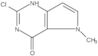 2-Chloro-3,5-dihydro-5-methyl-4H-pyrrolo[3,2-d]pyrimidin-4-one
