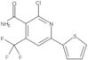 2-Chloro-6-(2-thienyl)-4-(trifluoromethyl)-3-pyridinecarboxamide