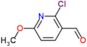 3-pyridinecarboxaldehyde, 2-chloro-6-methoxy-