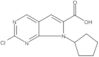 2-Chloro-7-cyclopentyl-7H-pyrrolo[2,3-d]pyrimidine-6-carboxylic acid