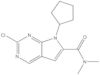 2-cloro-7-ciclopentil-n,n-dimetil-7h-pirrolo[2,3d]pirimidina-6-carbossamide