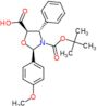 (2R,4S,5R)-3-(tert-butoxycarbonyl)-2-(4-methoxyphenyl)-4-phenyl-1,3-oxazolidine-5-carboxylic acid