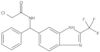 2-Chloro-N-[phenyl[2-(trifluoromethyl)-1H-benzimidazol-6-yl]methyl]acetamide