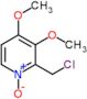 2-(chloromethyl)-3,4-dimethoxy-1-oxido-pyridin-1-ium