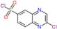 2-Chloro-6-quinoxalinesulfonyl chloride