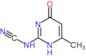 (6-methyl-4-oxo-1,4-dihydropyrimidin-2-yl)cyanamide