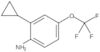 2-Cyclopropyl-4-(trifluoromethoxy)benzenamine