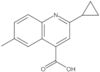 4-Quinolinecarboxylic acid, 2-cyclopropyl-6-methyl-