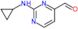 2-(cyclopropylamino)pyrimidine-4-carbaldehyde