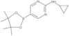 N-Cyclopropyl-5-(4,4,5,5-tetramethyl-1,3,2-dioxaborolan-2-yl)-2-pyrimidinamine