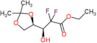 ethyl 2-deoxy-2,2-difluoro-4,5-O-(1-methylethylidene)-D-threo-pentonate
