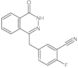 2-fluoro-5-[(4-oxo-3,4-dihydrophthalazin-1-yl)methyl]benzonitrile