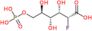 2-deoxy-2-fluoro-6-O-phosphono-D-gluconic acid