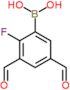 (2-fluoro-3,5-diformylphenyl)boronic acid