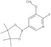 2-Fluoro-3-methoxy-5-(4,4,5,5-tetramethyl-1,3,2-dioxaborolan-2-yl)pyridine