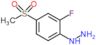 (2-fluoro-4-methylsulfonyl-phenyl)hydrazine