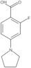 2-Fluoro-4-(1-pyrrolidinyl)benzoic acid