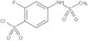 2-Fluoro-4-[(methylsulfonyl)amino]benzenesulfonyl chloride