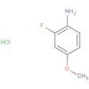 Benzenamine, 2-fluoro-4-methoxy-, hydrochloride