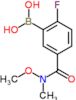 [2-fluoro-5-[methoxy(methyl)carbamoyl]phenyl]boronic acid