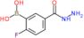 [2-fluoro-5-(hydrazinecarbonyl)phenyl]boronic acid