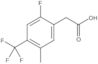 2-Fluoro-5-methyl-4-(trifluoromethyl)benzeneacetic acid