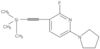 2-Fluoro-6-(1-pyrrolidinyl)-3-[2-(trimethylsilyl)ethynyl]pyridine