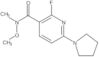 2-Fluoro-N-methoxy-N-methyl-6-(1-pyrrolidinyl)-3-pyridinecarboxamide