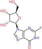 9-[(2R,3R,5R)-3,4-dihydroxy-5-(hydroxymethyl)tetrahydrofuran-2-yl]-2-fluoro-1H-purin-6-one