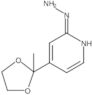 Pyridine, 2-hydrazinyl-4-(2-methyl-1,3-dioxolan-2-yl)-