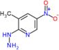 2-hydrazino-3-methyl-5-nitropyridine