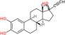 17-ethynylestra-1(10),2,4-triene-2,3,17-triol