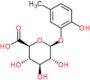 2-hydroxy-5-methylphenyl beta-D-glucopyranosiduronic acid