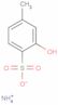 Benzenesulfonic acid, 2-hydroxy-4-methyl-, ammonium salt (1:1)