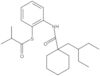 2-Methylpropanethioic acid S-[2-[1-(2-ethylbutyl)cyclohexylcarboxamido]phenyl] ester