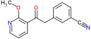 3-[2-(2-methoxy-3-pyridyl)-2-oxo-ethyl]benzonitrile