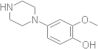 2-Methoxy-4-(piperazin-1-yl)phenol