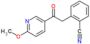 2-[2-(6-methoxy-3-pyridyl)-2-oxo-ethyl]benzonitrile