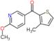 (6-Methoxy-3-pyridinyl)(3-methyl-2-thienyl)methanone