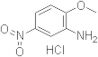 2-methoxy-5-nitroanilinium chloride