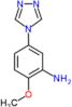 2-methoxy-5-(1,2,4-triazol-4-yl)aniline