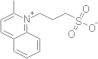 2-methyl-1-(3-sulphonatopropyl)quinolinium