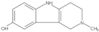 2,3,4,5-Tetrahydro-2-methyl-1H-pyrido[4,3-b]indol-8-ol