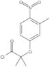 2-Methyl-2-(3-methyl-4-nitrophenoxy)propanoyl chloride