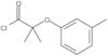 Propanoyl chloride, 2-methyl-2-(3-methylphenoxy)-