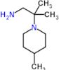 2-methyl-2-(4-methyl-1-piperidyl)propan-1-amine