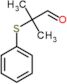 2-methyl-2-(phenylsulfanyl)propanal