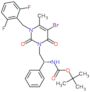 tert-butyl {(1R)-2-[5-bromo-3-(2,6-difluorobenzyl)-4-methyl-2,6-dioxo-3,6-dihydropyrimidin-1(2H)-y…