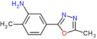 2-methyl-5-(5-methyl-1,3,4-oxadiazol-2-yl)aniline